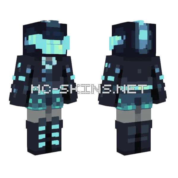 Radioactive Boy Minecraft skin, front and back