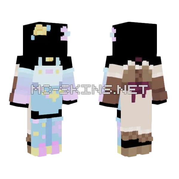 Raffle Skin Minecraft skin, front and back