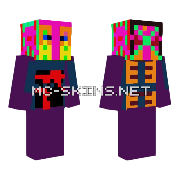 Rafter Monster Minecraft skin, front and back