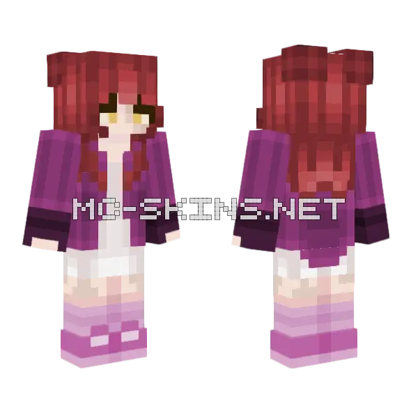 Rai Girl Minecraft skin, front and back