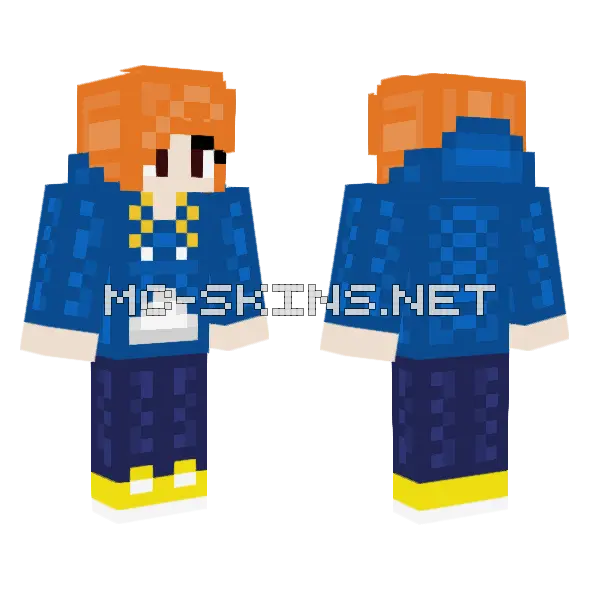 Raidgirl Hoodie Jeans Shoes Minecraft skin, front and back
