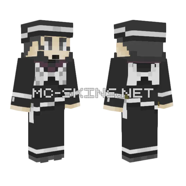 Raidou Kuzunoha Minecraft skin, front and back