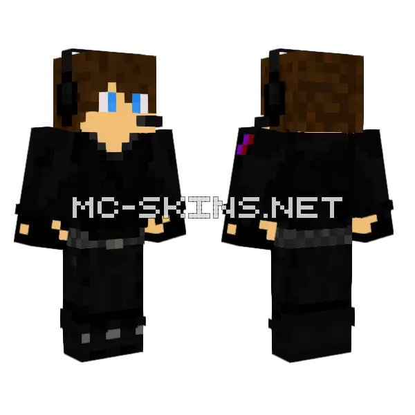 Railtopian Urban Soldier Minecraft skin, front and back