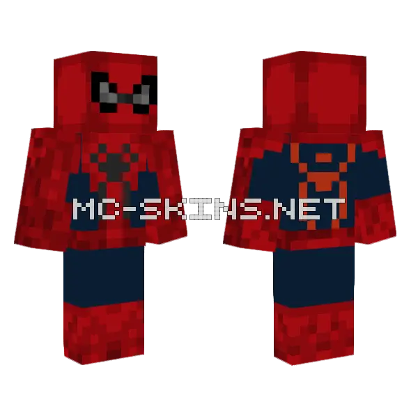 Raimi Spider-Man Suit Minecraft skin, front and back