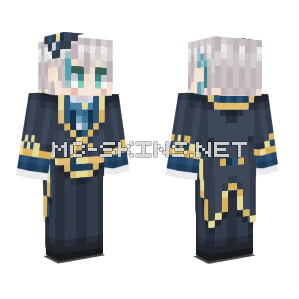 Raimiya N Minecraft skin, front and back