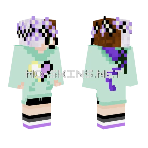 Rain S Skin 3 Minecraft skin, front and back