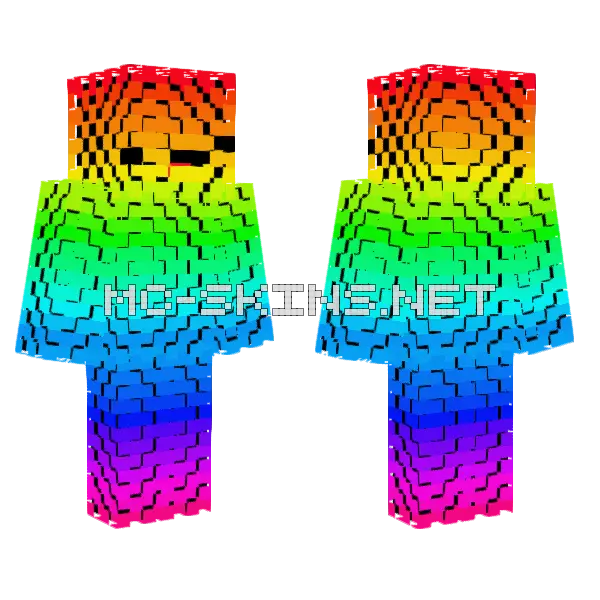 Prismatic Blob Outfit, front and back