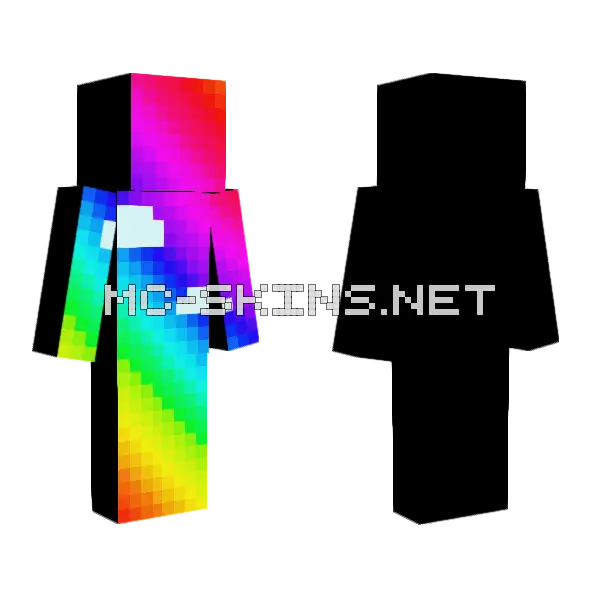 Rainbow Contest Skin Minecraft skin, front and back