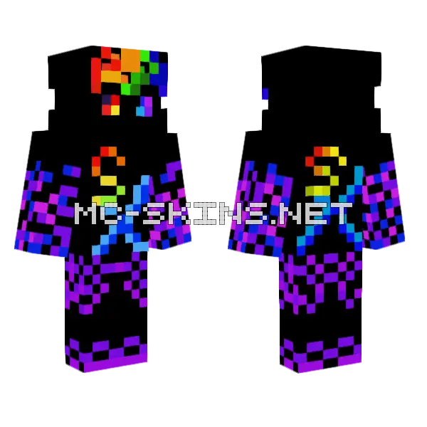 Rainbow Fire Spirit, front and back