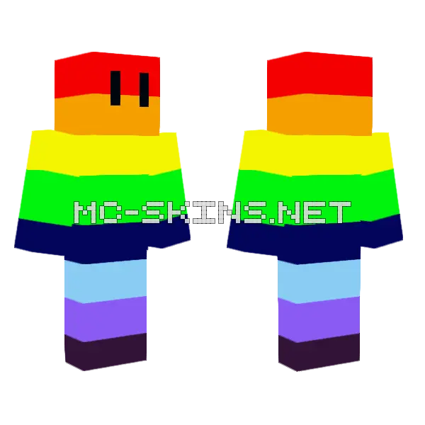 Rainbow Pride Outfit, front and back