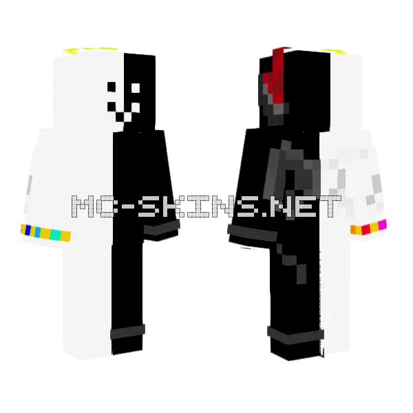 Rainbow Robot Warrior, front and back