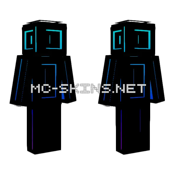 Rainbow Skin V3 Minecraft skin, front and back
