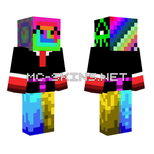Rainbow Snake Creature, front and back