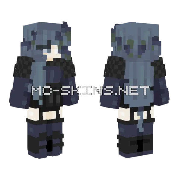 Raindrops Rce Minecraft skin, front and back