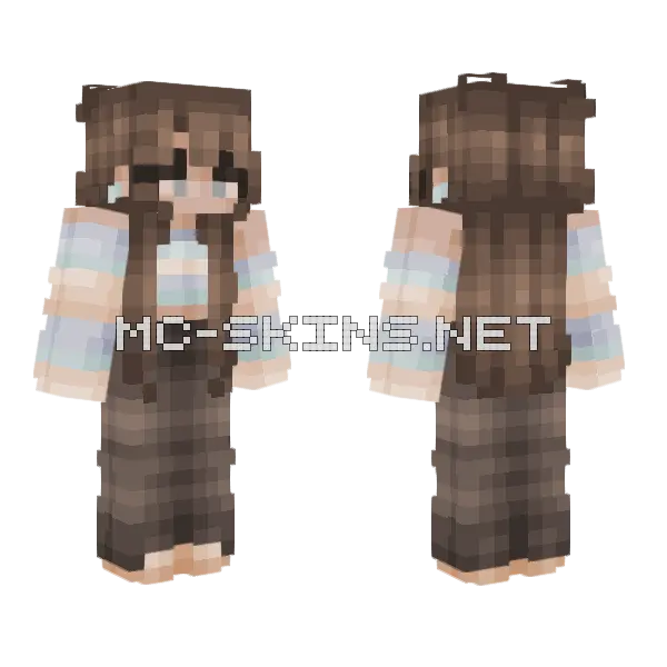 Rainy Day Girl Minecraft skin, front and back