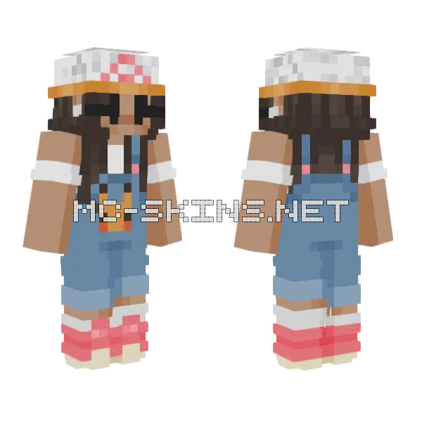 Rainy Day Pokemon Minecraft skin, front and back