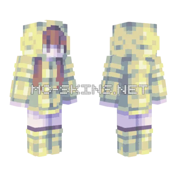 Rainy Days Minecraft skin, front and back