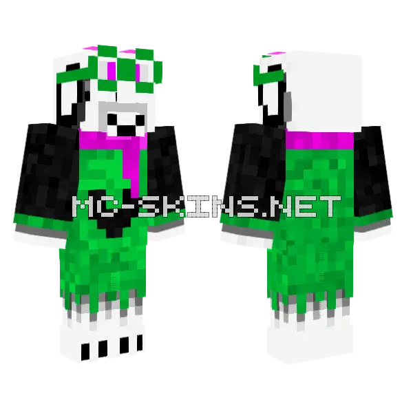 Ralsei Use 3D Skin Minecraft skin, front and back