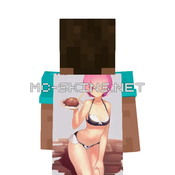 Ram Bikini cape, outside and lining