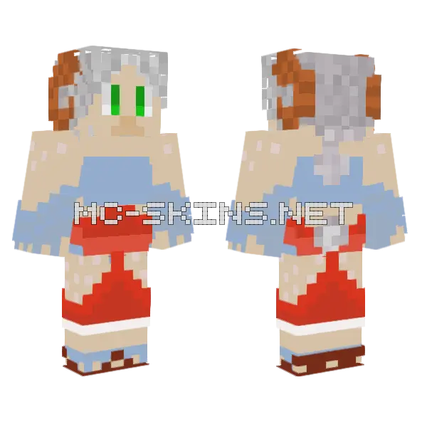 Ram Goat Minecraft skin, front and back