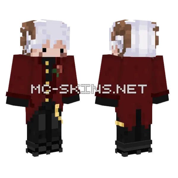 Ram Headed Boy Minecraft skin, front and back