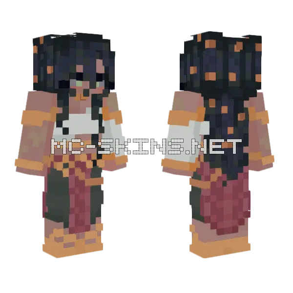 Rana WSMP2 Minecraft skin, front and back