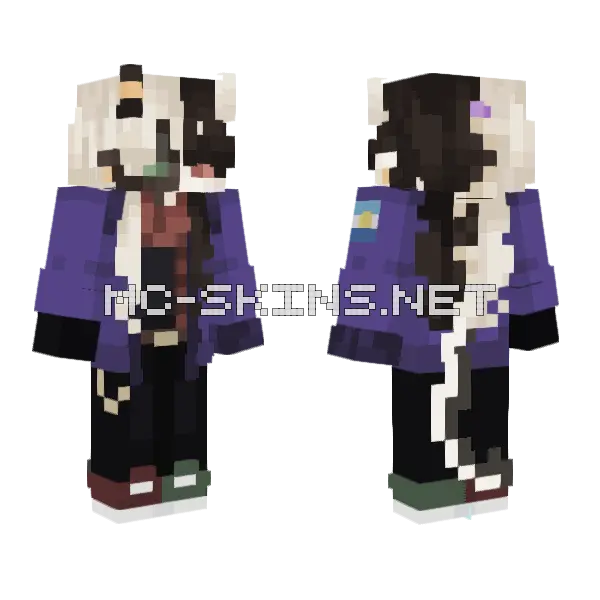 Ranboo Edikt Minecraft skin, front and back