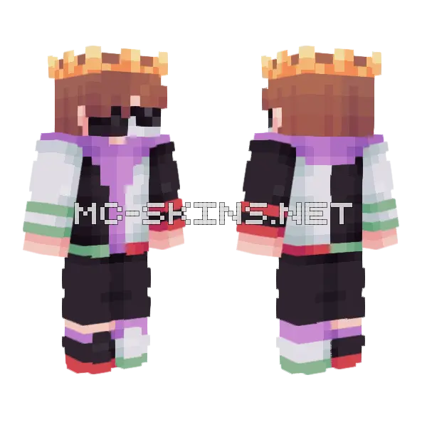 Ranboo Skin Minecraft skin, front and back
