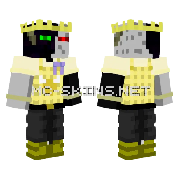 Ranboo Yellow Yaks Minecraft skin, front and back