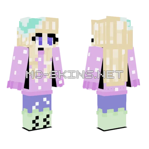 Random 3 Minecraft skin, front and back