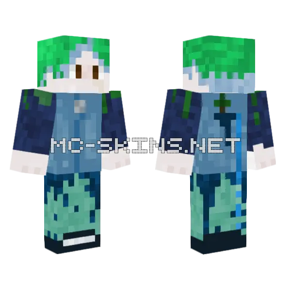 Random Guy Minecraft skin, front and back