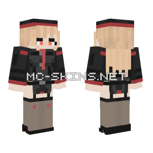 Rapi Minecraft skin, front and back
