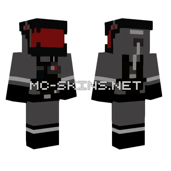 Raptordyne Combat Engineer Dino Minecraft skin, front and back