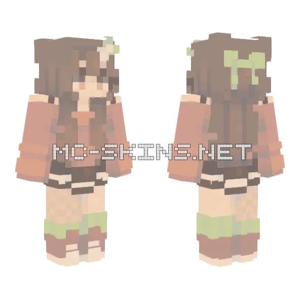 Raspberry Amaretto SFA3 Minecraft skin, front and back