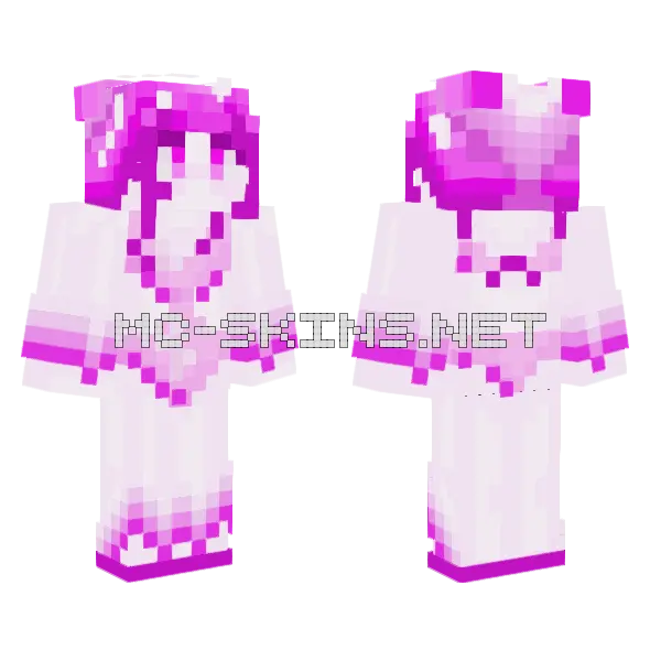 Raspberry Swimsuit Minecraft skin, front and back