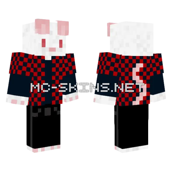 Rat Minecraft skin, front and back