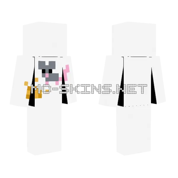 Rat Chat Minecraft skin, front and back