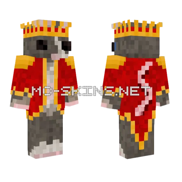 Rat King Minecraft skin, front and back