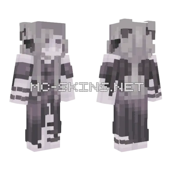 Raven 022 Minecraft skin, front and back