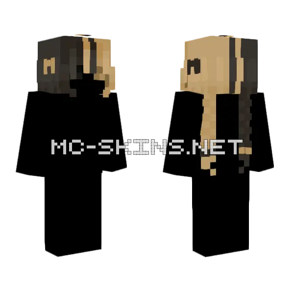 Raven Rq Hb Minecraft skin, front and back