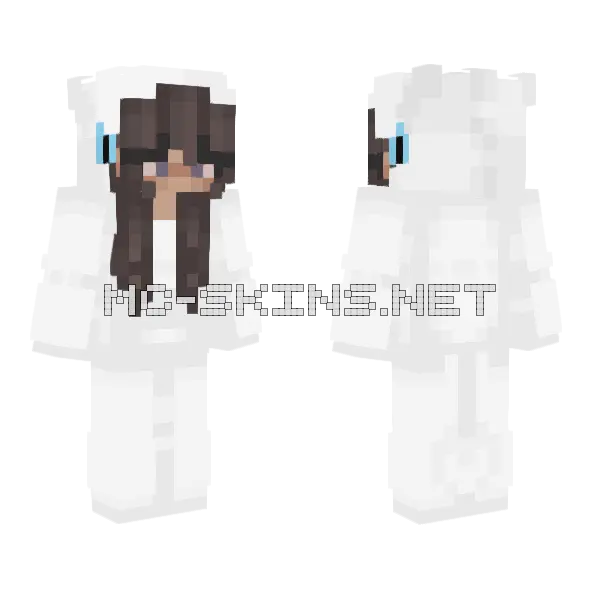 Rawr Girl Minecraft skin, front and back