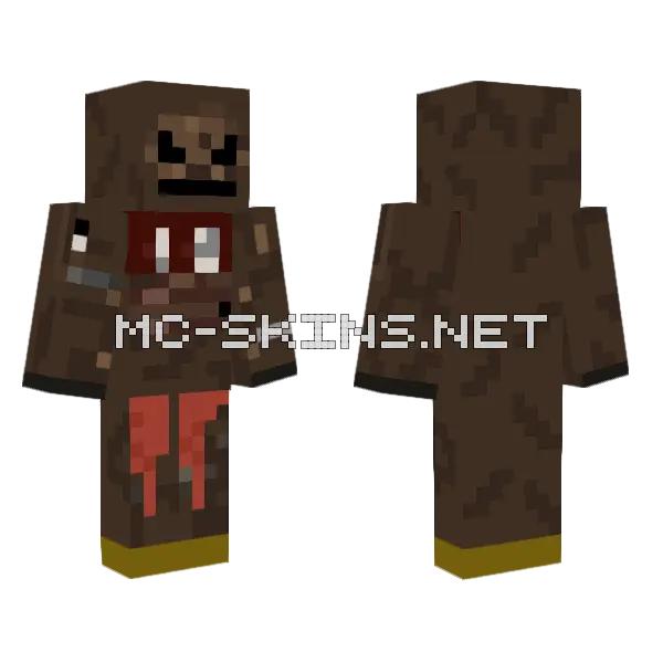 Raxxan Cowboy Minecraft skin, front and back
