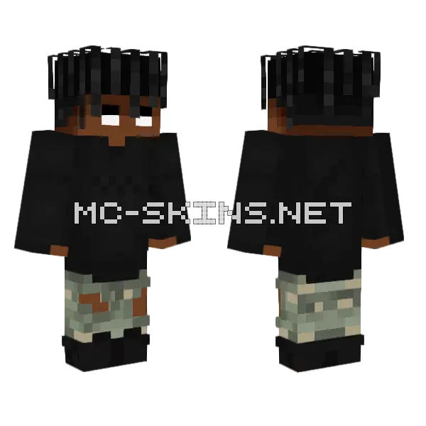 Rayko Minecraft skin, front and back