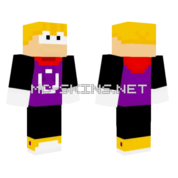 Rayman Skin Minecraft skin, front and back