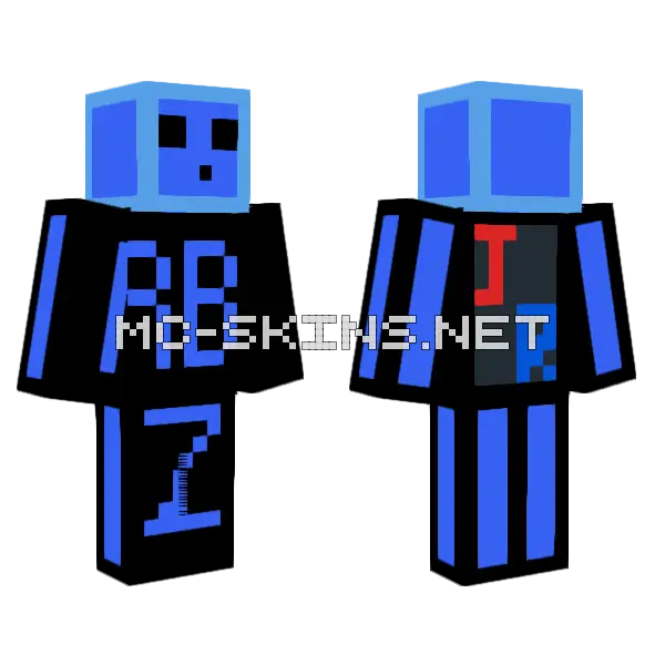 Rb Z R J 2 Minecraft skin, front and back