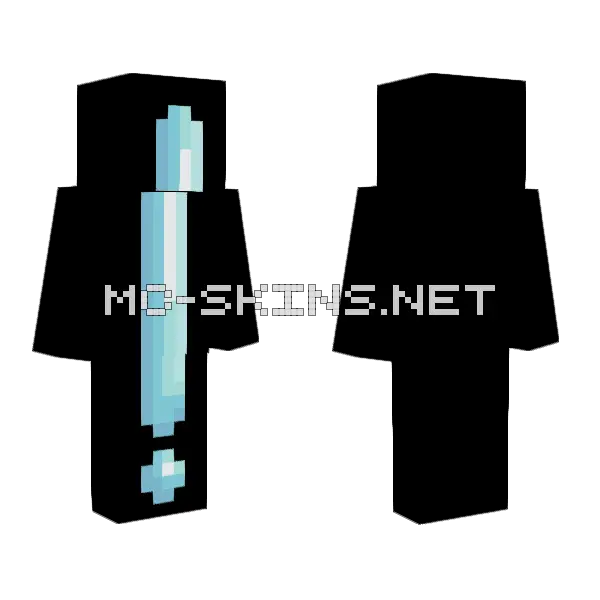 RC Awards Minecraft skin, front and back