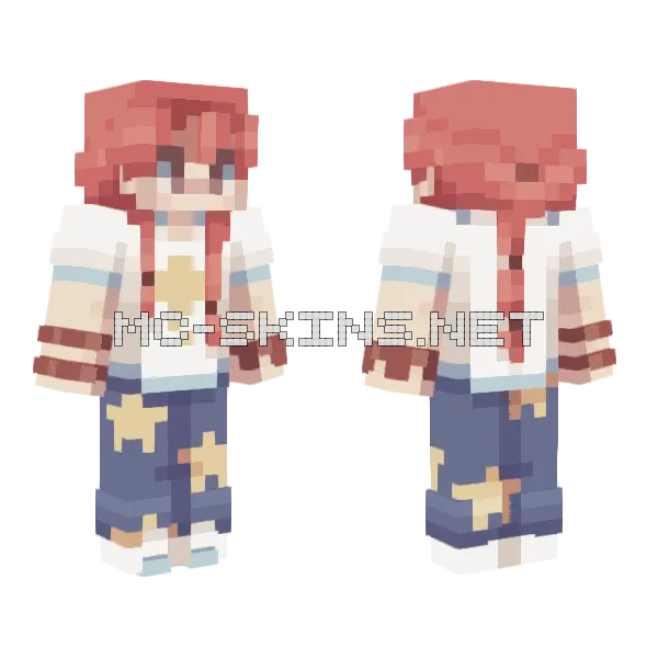 Rce Minecraft skin, front and back