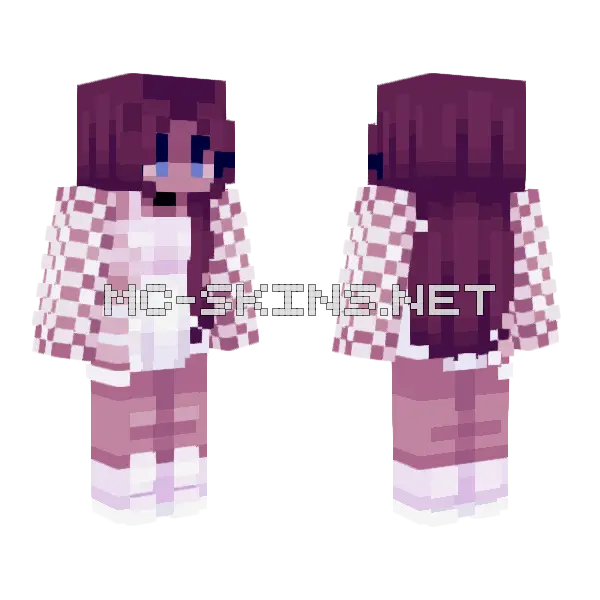 Rce Glamorous Minecraft skin, front and back