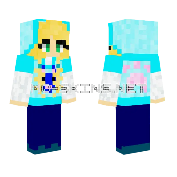 Re Make Me Minecraft skin, front and back