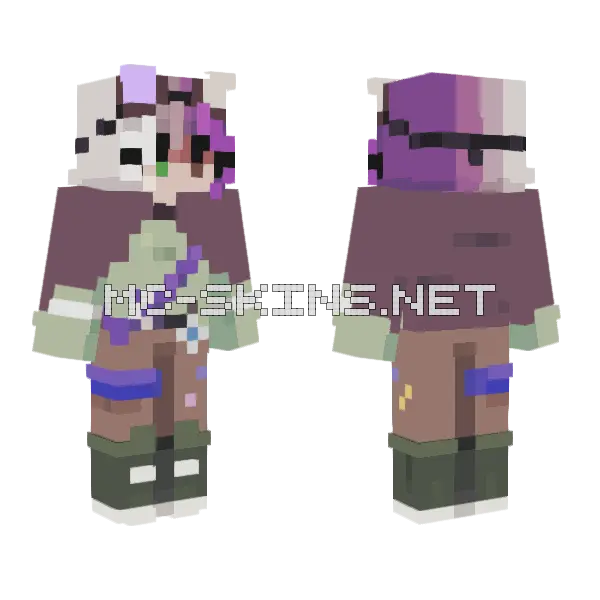 Reach For The Stars Persona Minecraft skin, front and back